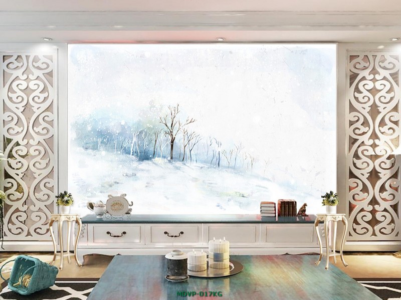 Tranh mực nước - tuyêt mùa đông MDVP-017KG